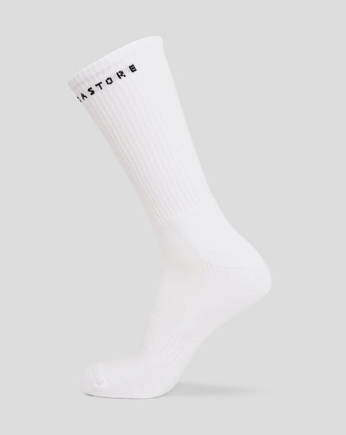 Juniors Basic Crew Sock 2pk - WHITE