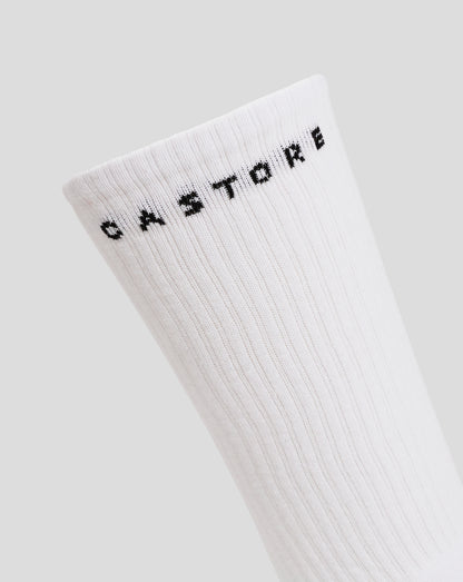 Juniors Basic Crew Sock 2pk - WHITE