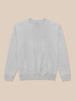 Grey Adapt Lifestyle Sweatshirt with crew neck, oversized relaxed fit, ribbed cuffs and hem, and small chest embroidery.
