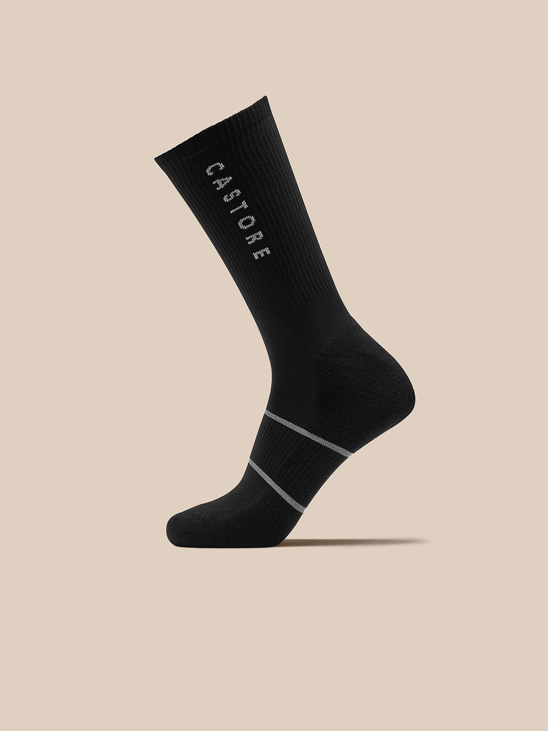 Active 3 Pack Crew Socks - Black - Black