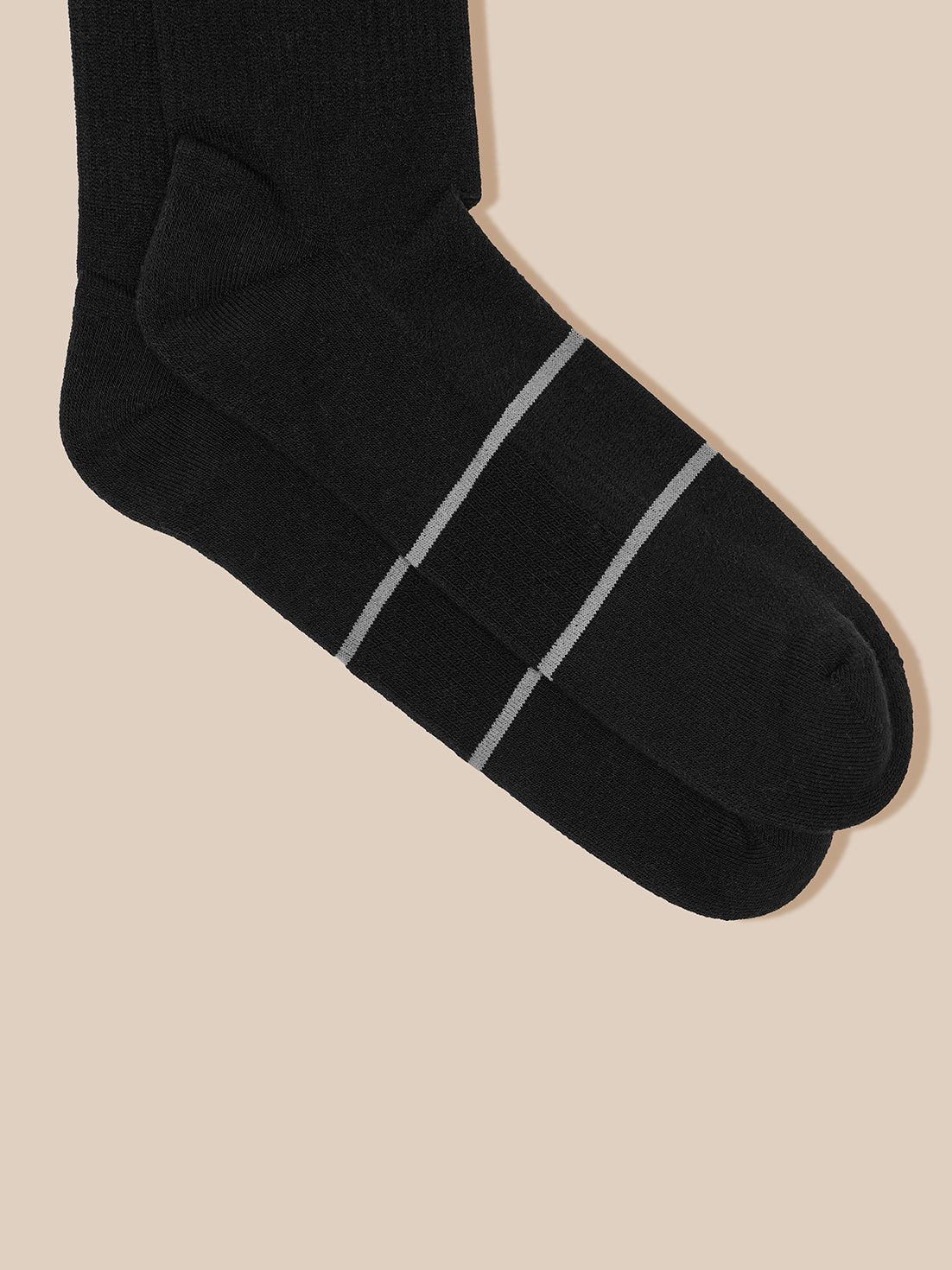 Active 3 Pack Crew Socks - Black - Black