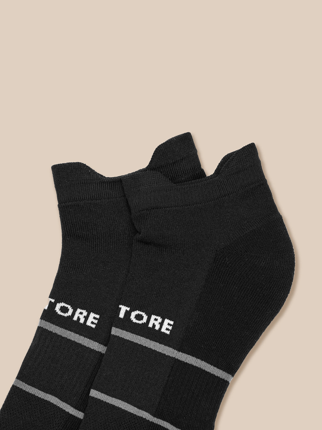 Active 3 Pack Ankle Socks - Black - Black