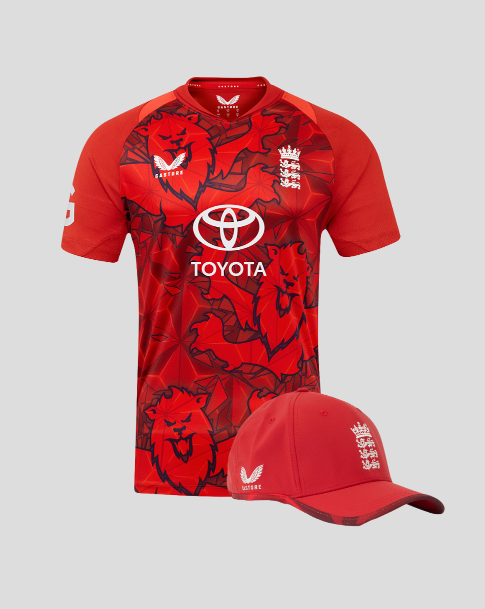 Women's England Cricket 25/26 T20 Shirt + Cap