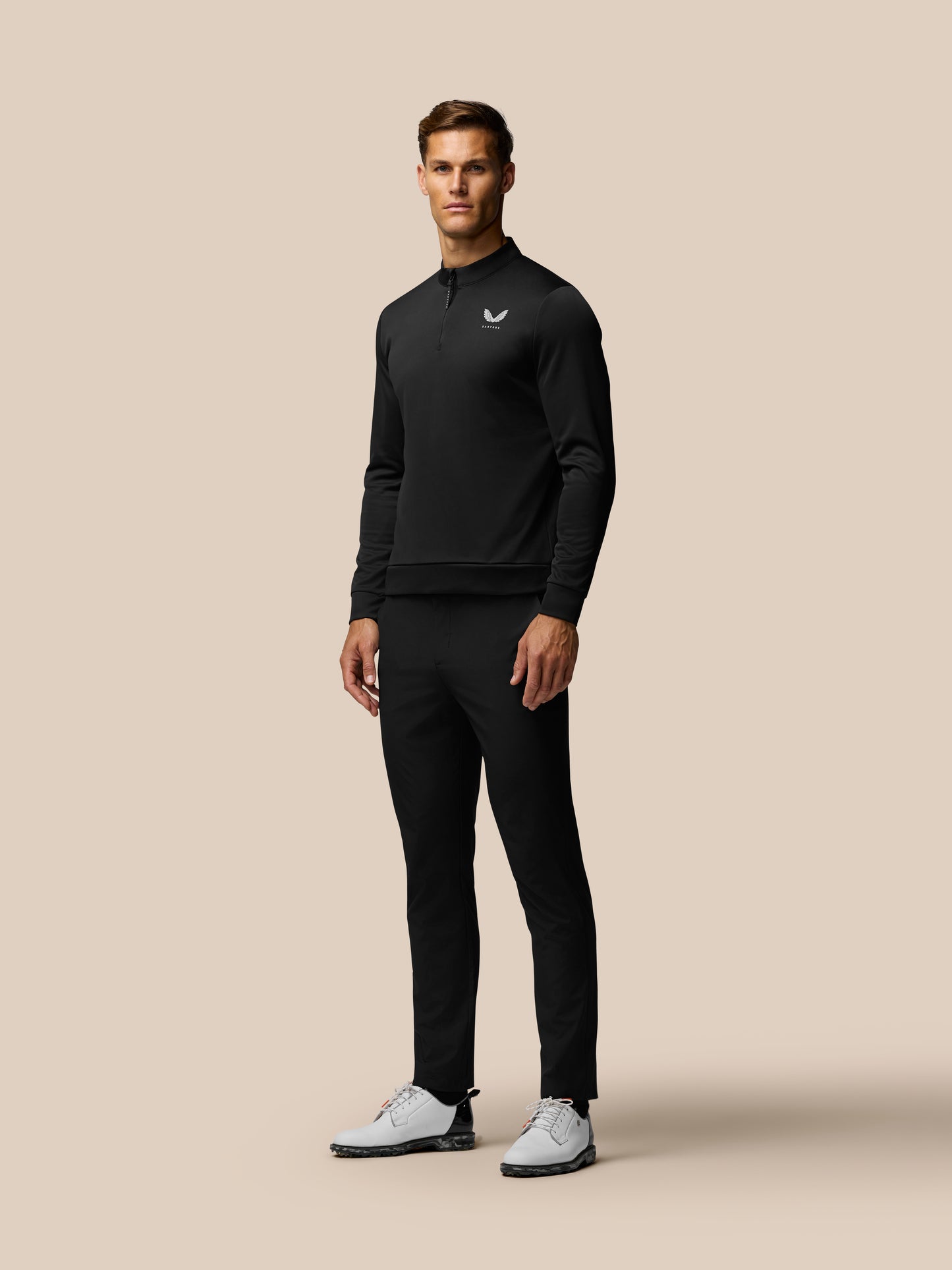 Golf Club Trousers 34" - Black/ Mid Grey