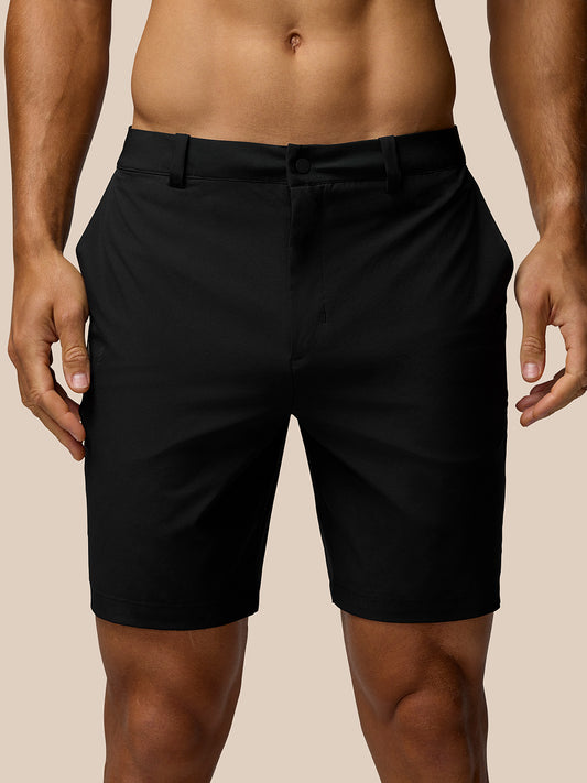 Men’s Golf Water-Resistant Shorts - Black