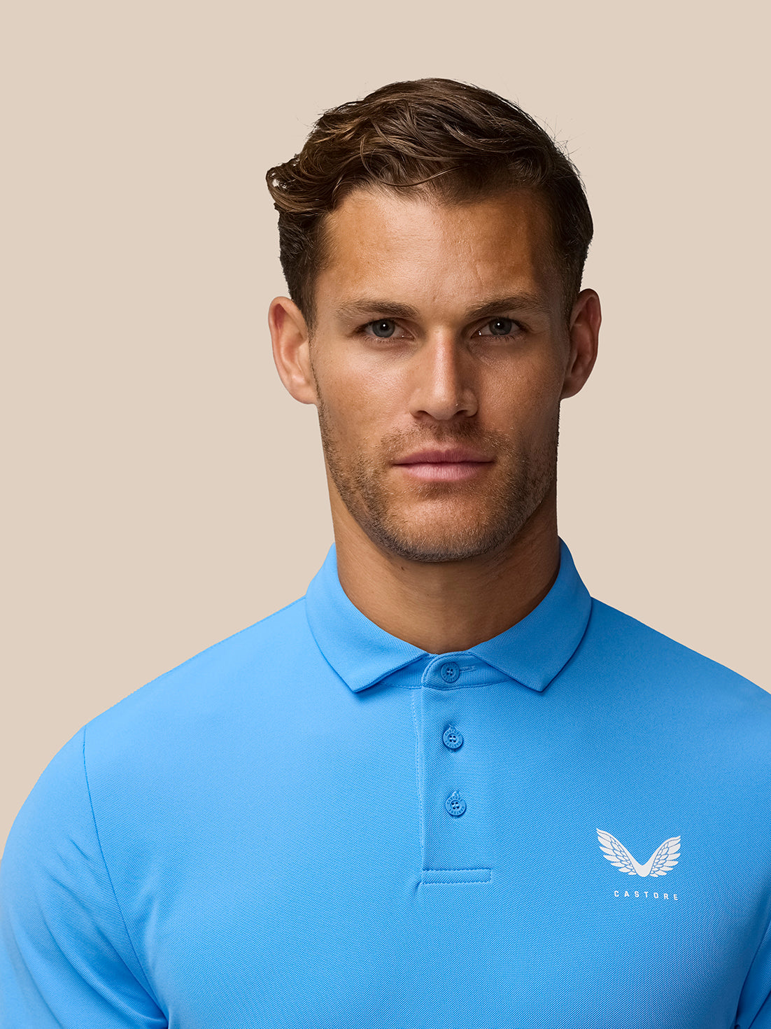 Golf Club Essential Polo - Cool Blue - Cool Blue/White