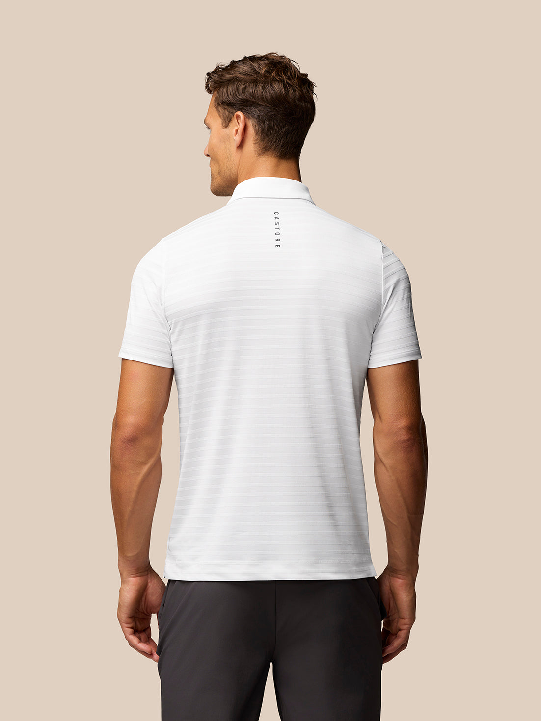 Golf Pinnacle Pique Stripe Polo - White - White