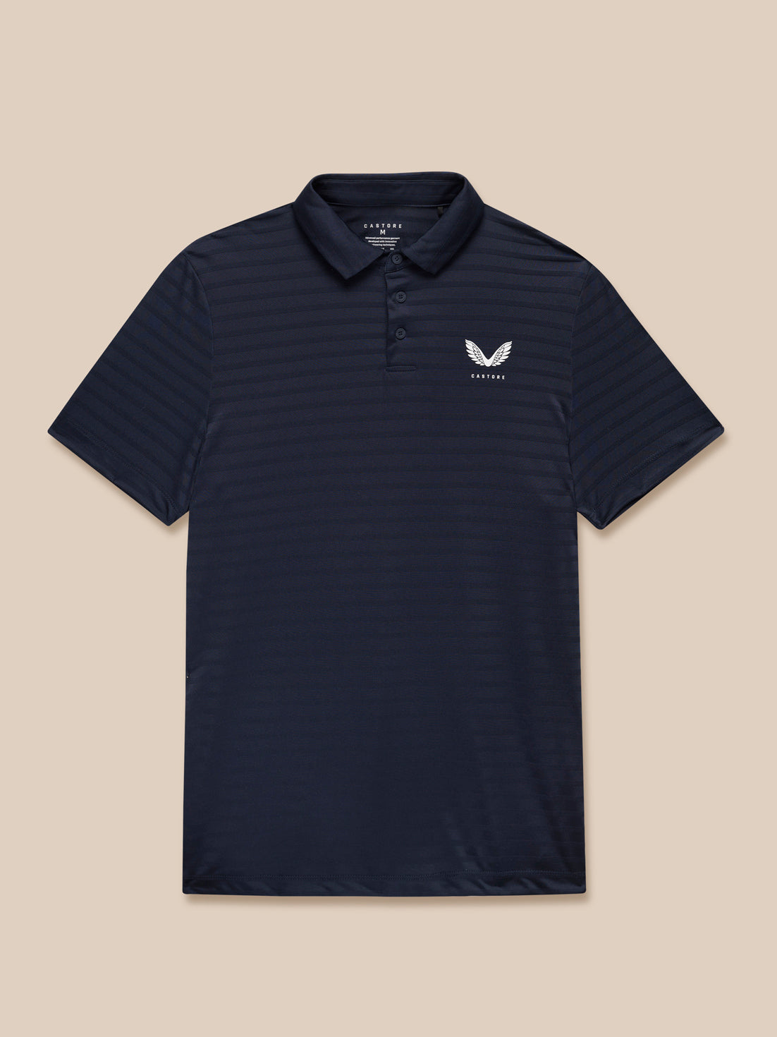 Golf Pinnacle Pique Stripe Polo - Navy - Navy/White