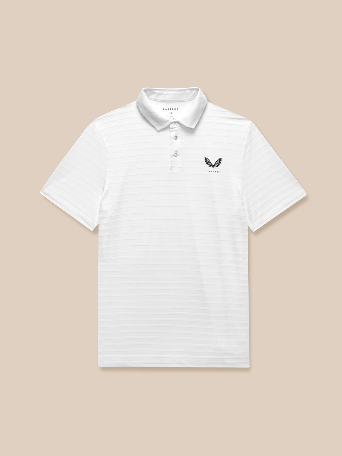 Golf Pinnacle Pique Stripe Polo - White - White
