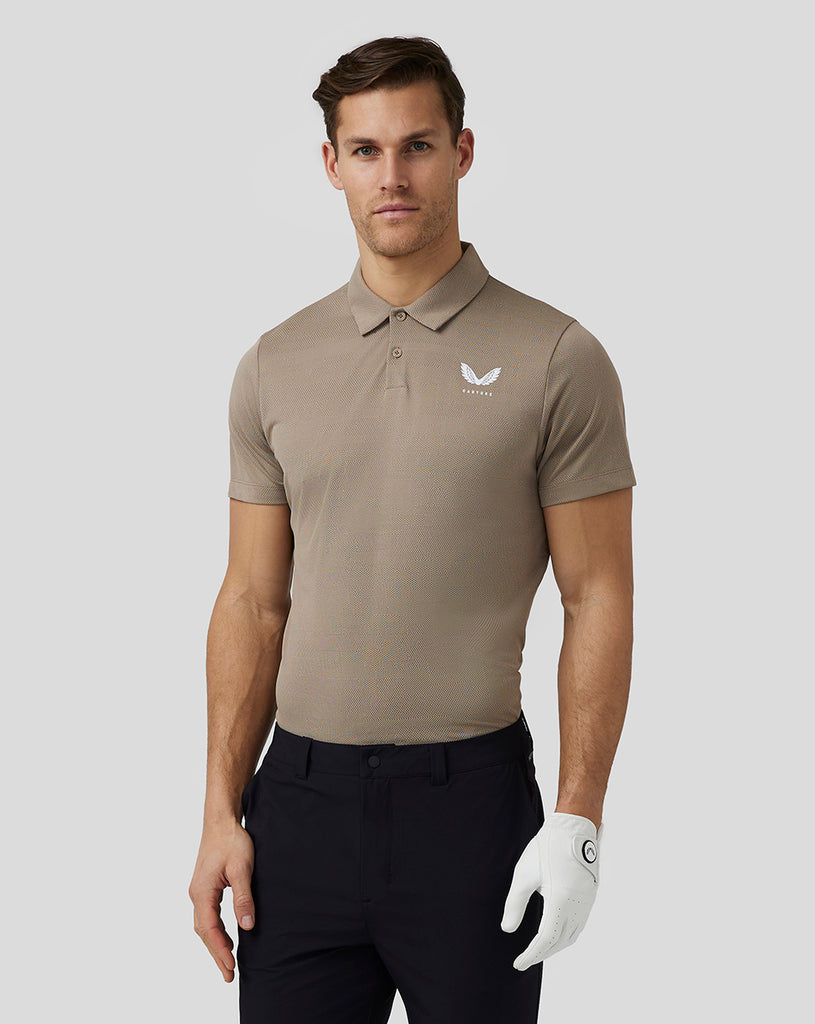 Men’s Golf Engineered Knit Polo - Clay