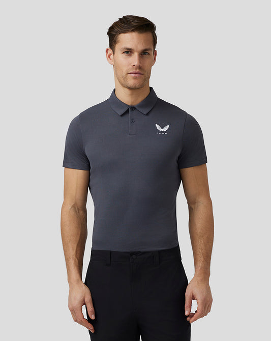 Men’s Golf Short Sleeve Pinnacle Engineered Knit Polo - Pewter