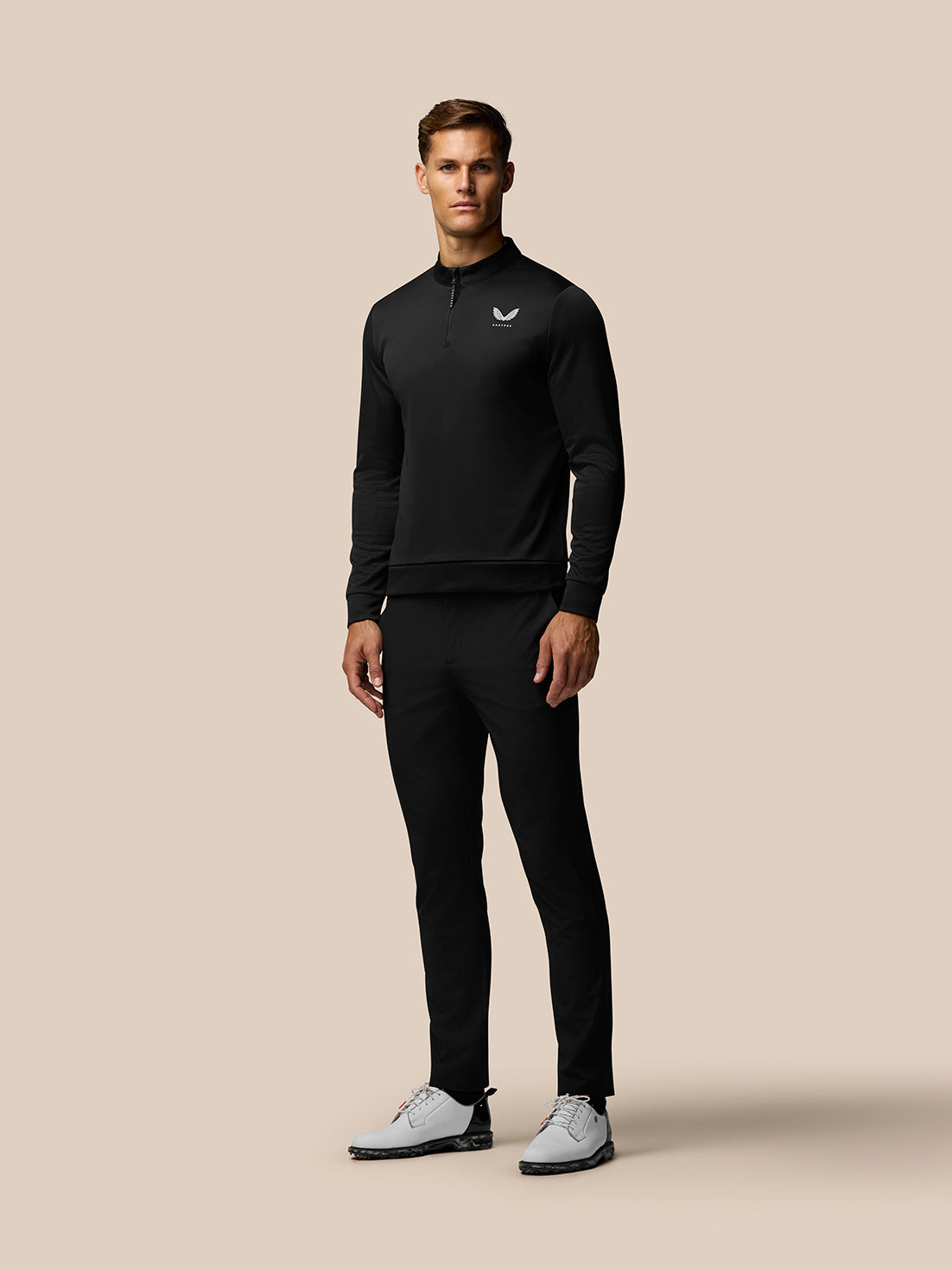 Golf Club Classic 1/4 Zip Top - Black