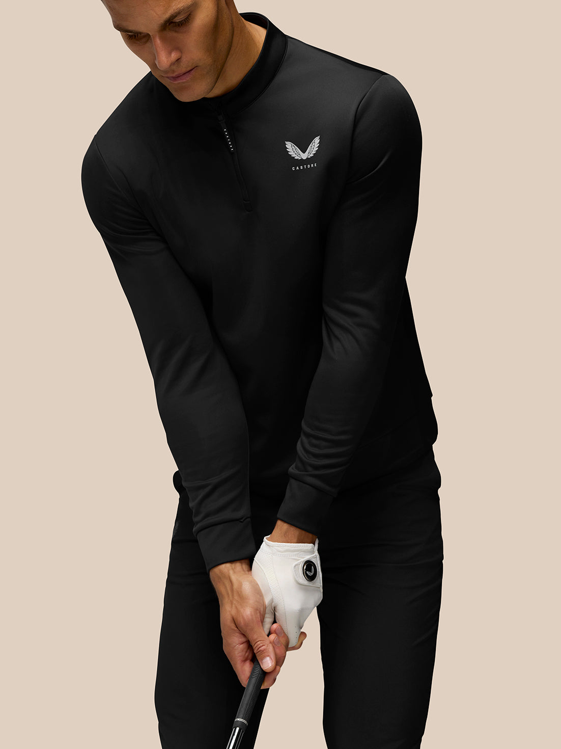 Golf Club Classic 1/4 Zip Top - Black