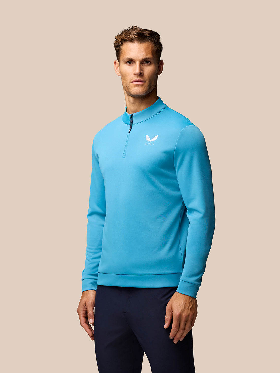 Club Golf 1/4 Zip Top - Corn Blue - Blue