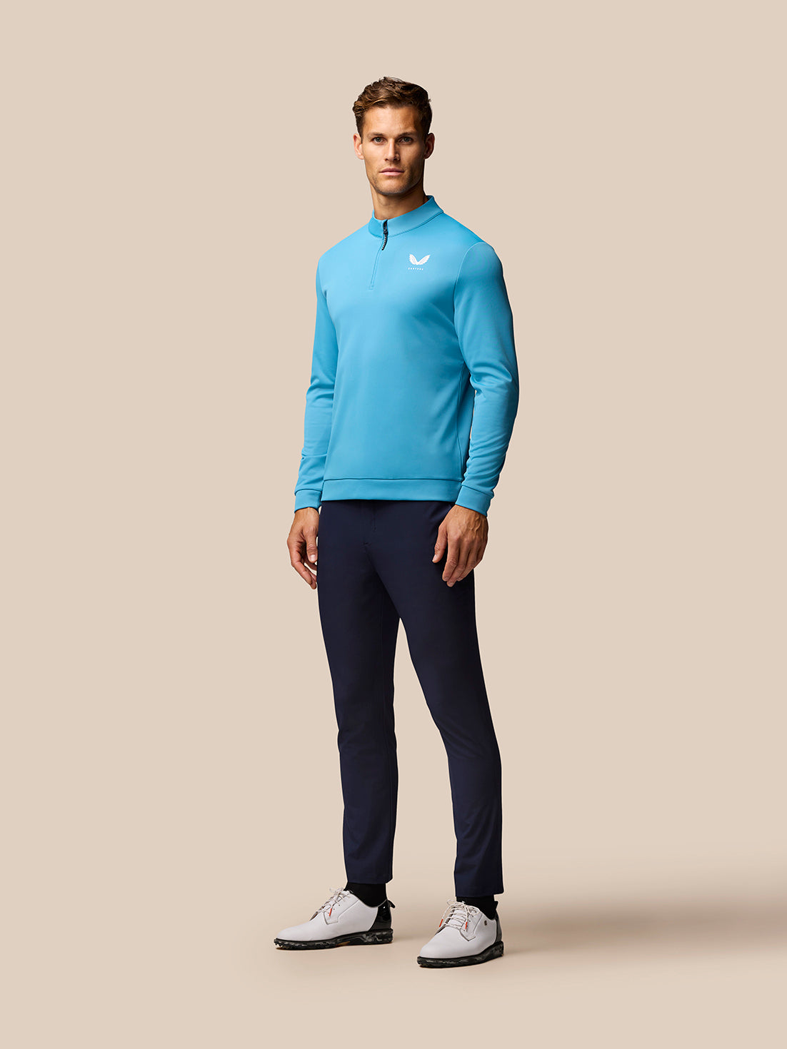 Club Golf 1/4 Zip Top - Corn Blue - Blue