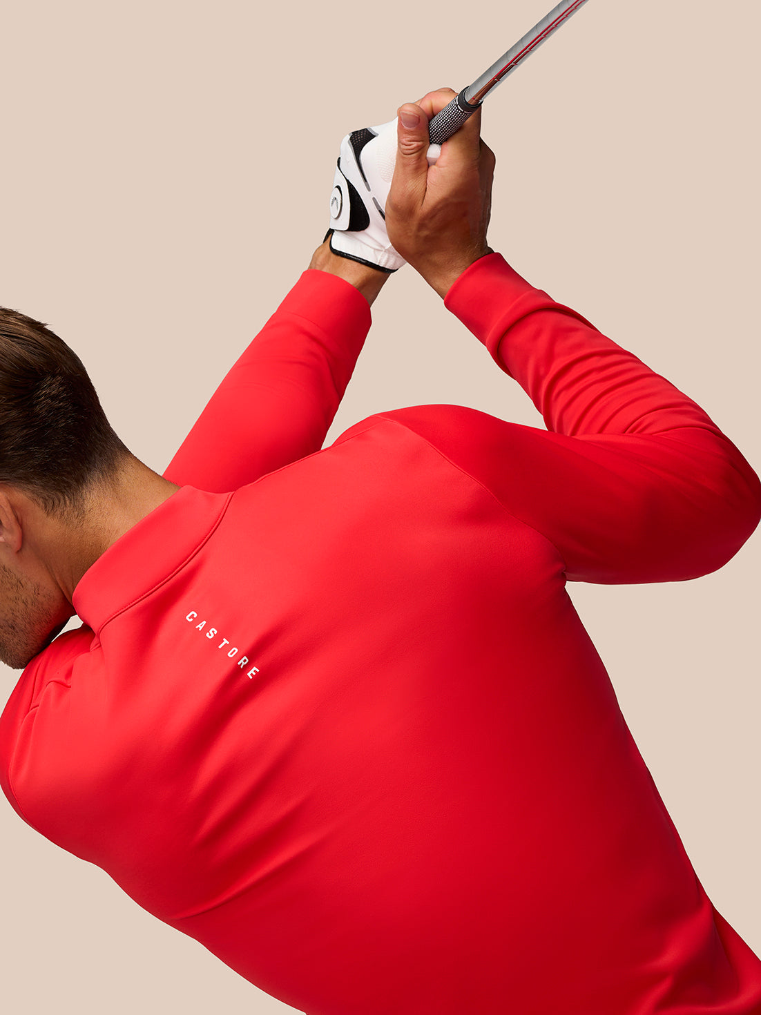 Golf Club Classic 1/4 Zip Top - Poppy Red