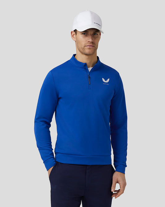 Men’s Golf Club Classic Quarter Zip Top - Royal Blue