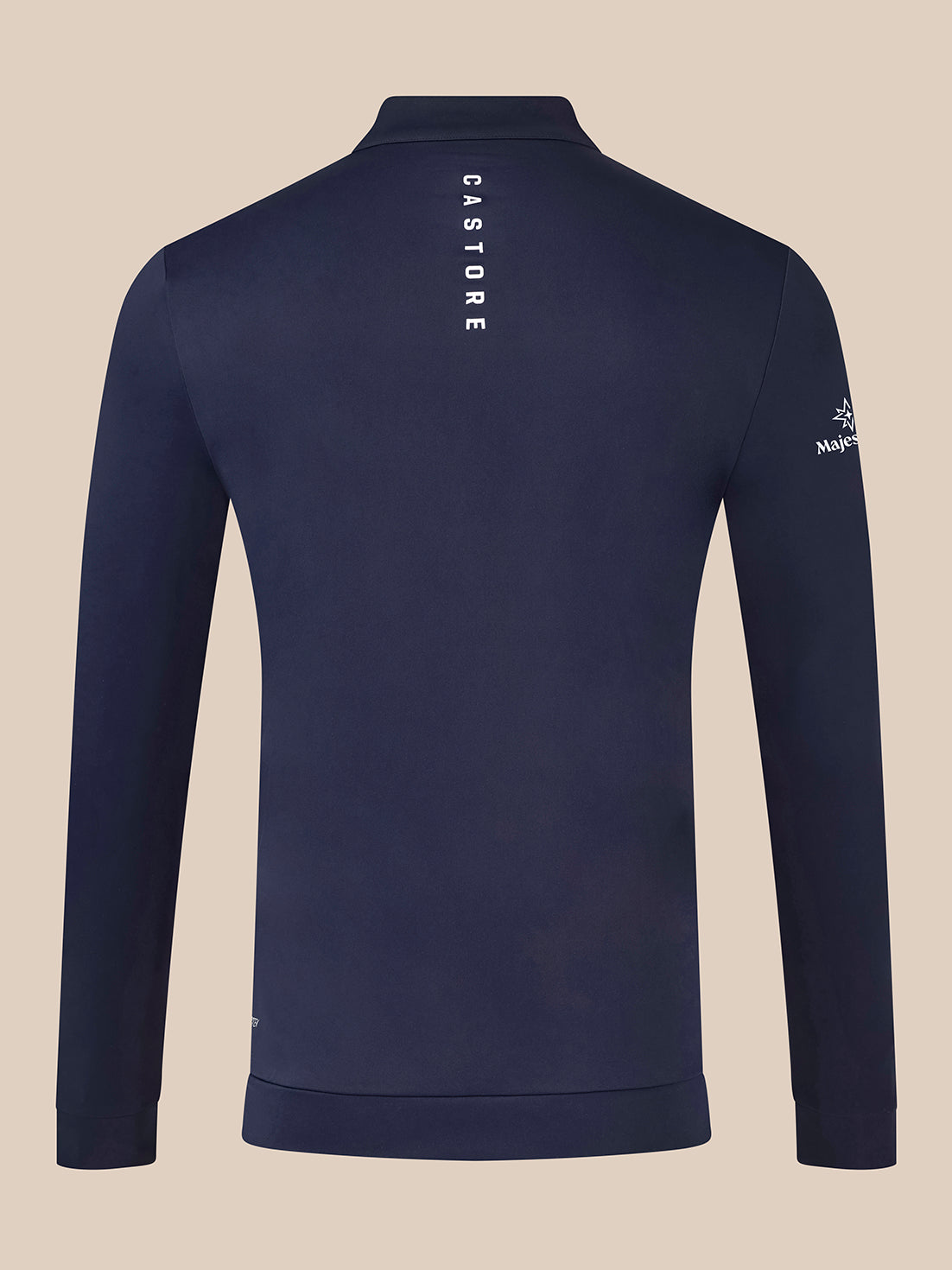 Majesticks ¼ Zip Top – Navy - Midnight Navy/White