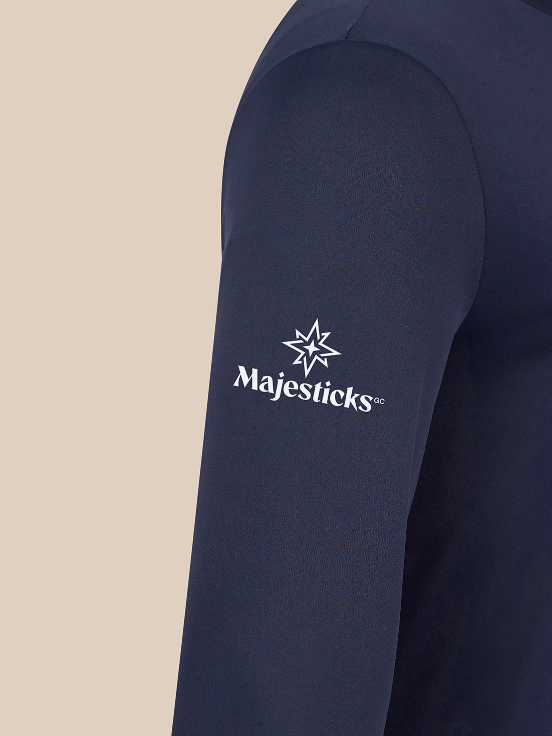 Majesticks ¼ Zip Top – Navy - Midnight Navy/White