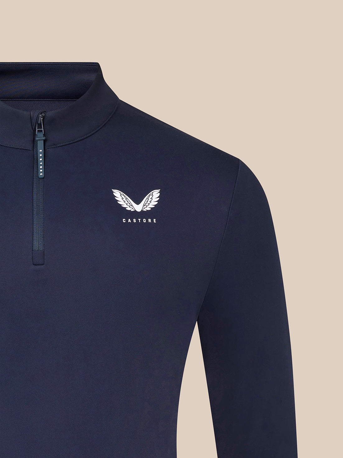 Majesticks ¼ Zip Top – Navy - Midnight Navy/White