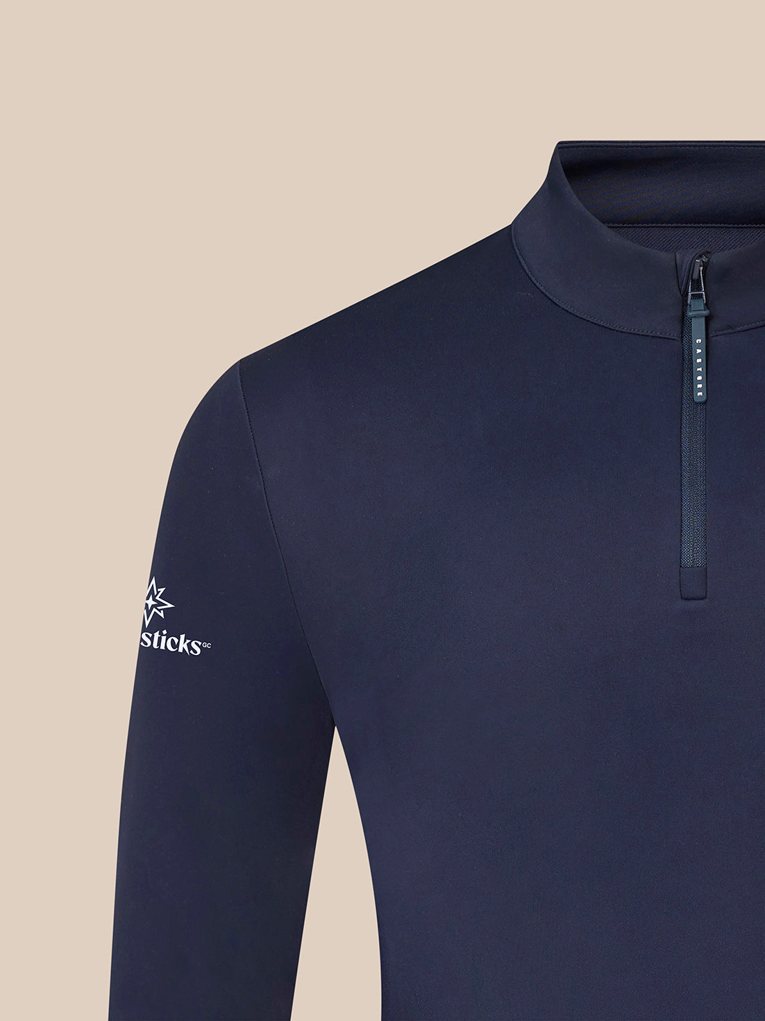 Majesticks ¼ Zip Top – Navy - Midnight Navy/White