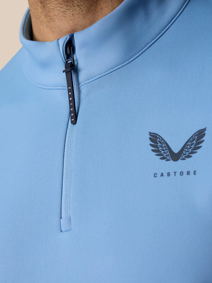 Golf Club Classic 1/4 Zip Top - Sky Blue