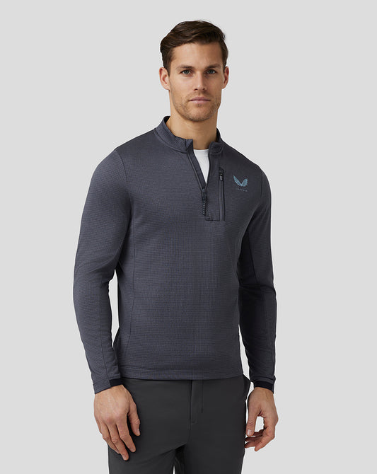 Men’s Golf Pinnacle Tech Half Zip Top - Pewter Blue