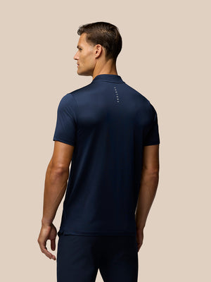 Men’S Golf Short Sleeve Pinnacle Varsity Polo Shirt – Midnight Navy