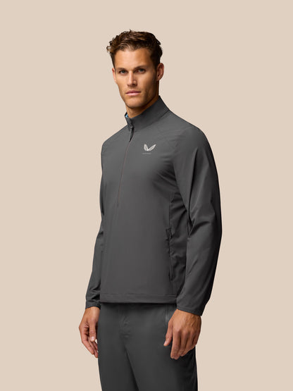 Men’s Golf Long Sleeve Flex Woven Half Zip Top - Gunmetal