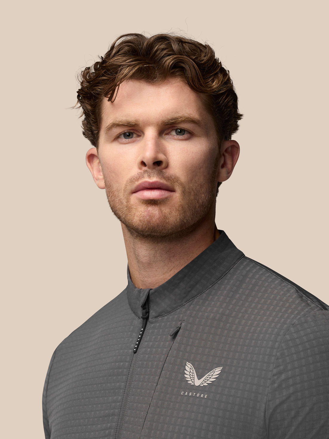 Men’s Golf Long Sleeve Flex Tech Half Zip Top – Gunmetal