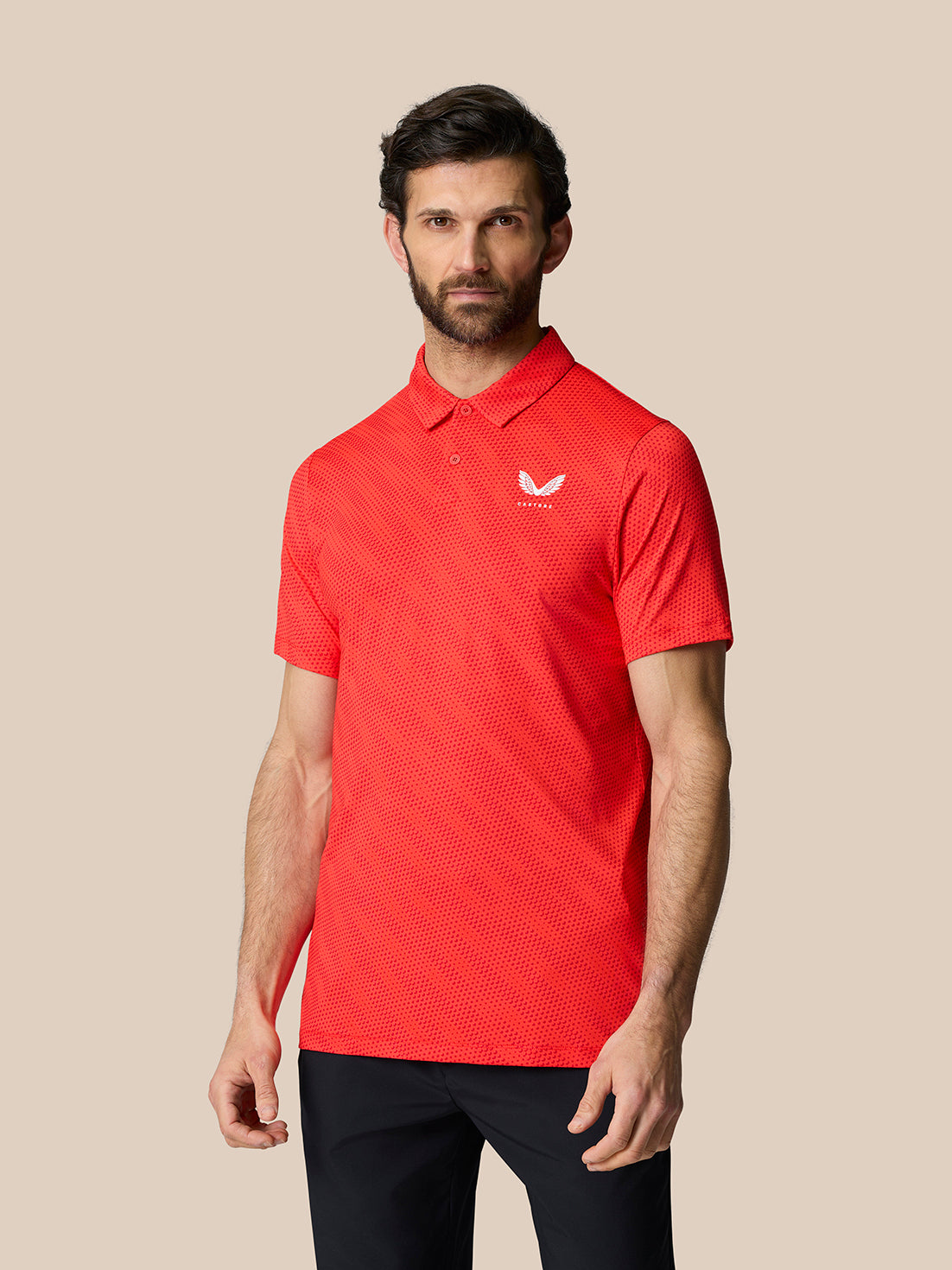 Club Graphic Polo - Poppy Red - Poppy Red