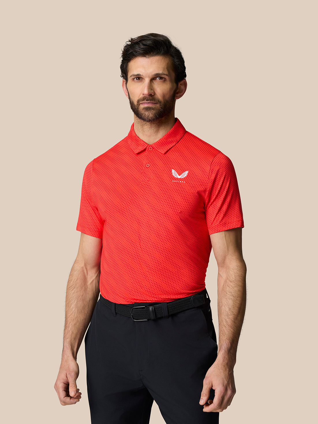 Club Graphic Polo - Poppy Red - Poppy Red