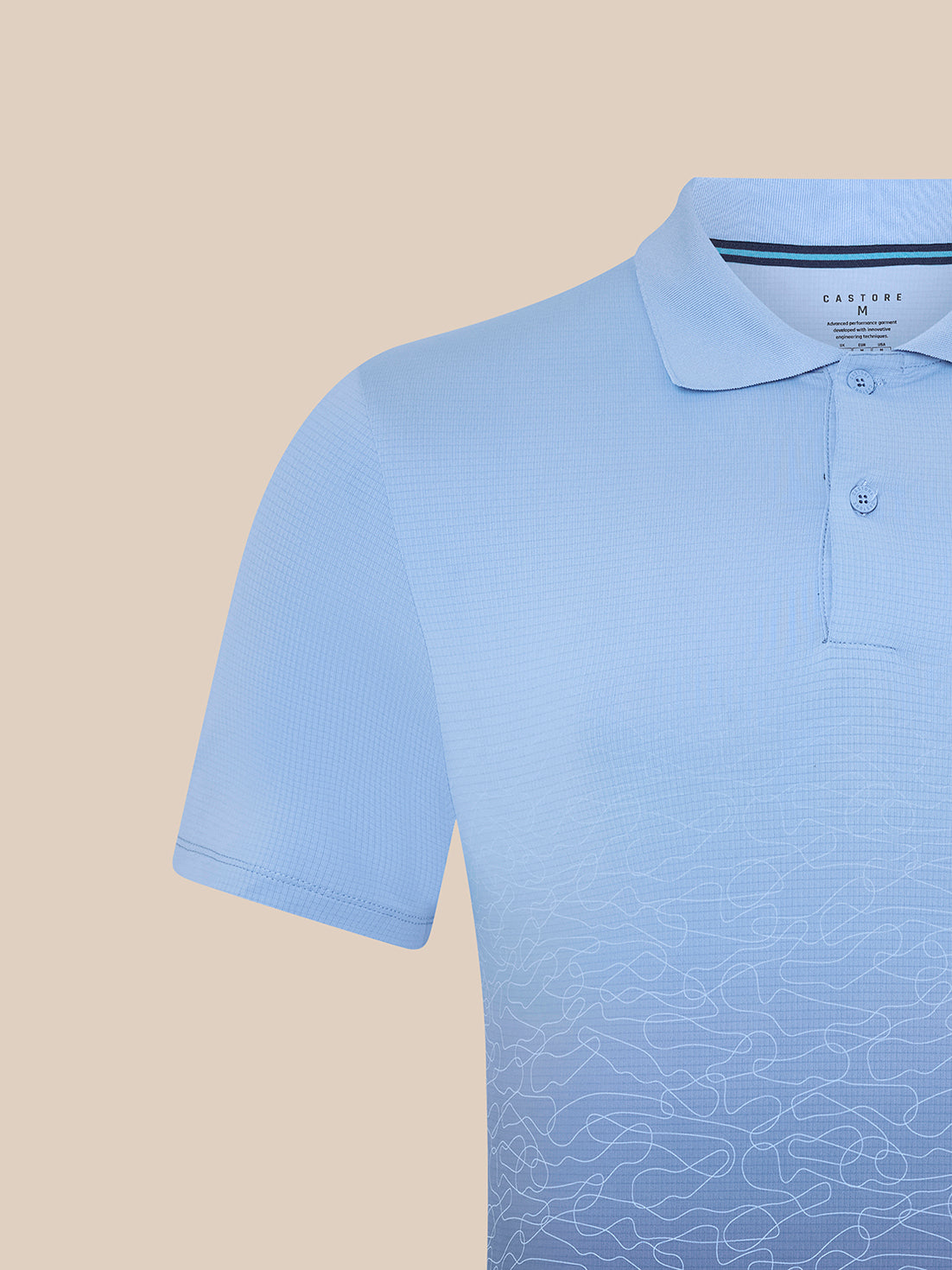 Majesticks Golf Polo – Sky Blue - Sky Blue/Midnight Navy