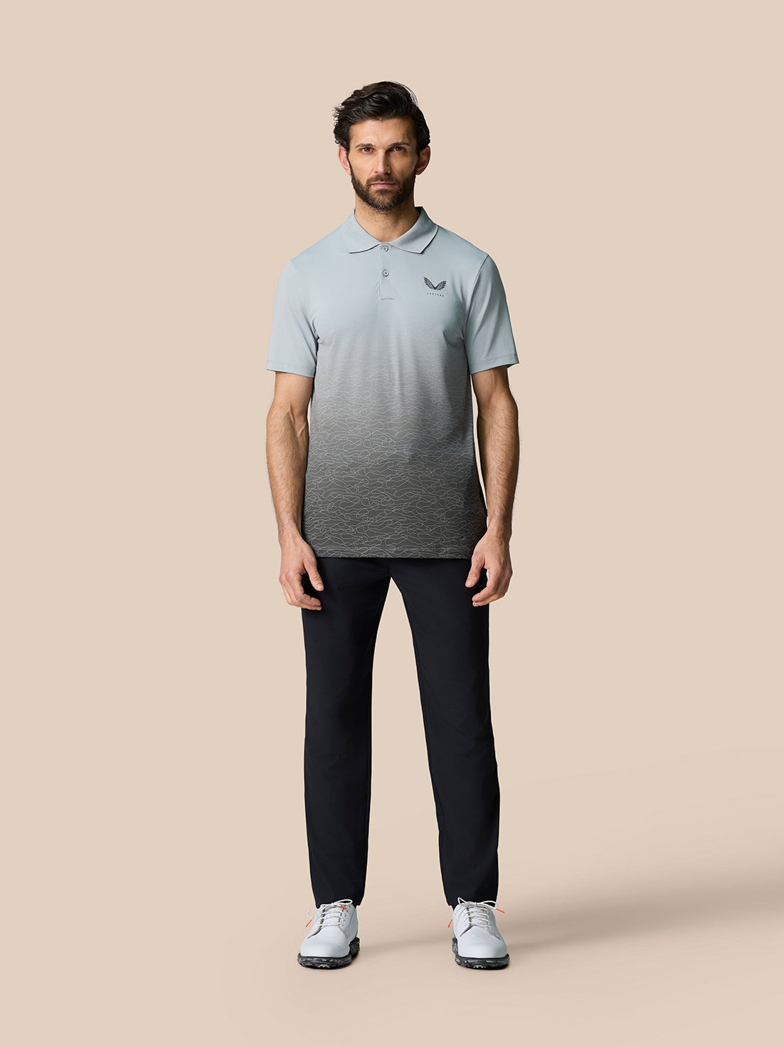 Club Graphic Polo - Mid Grey - Mid Grey