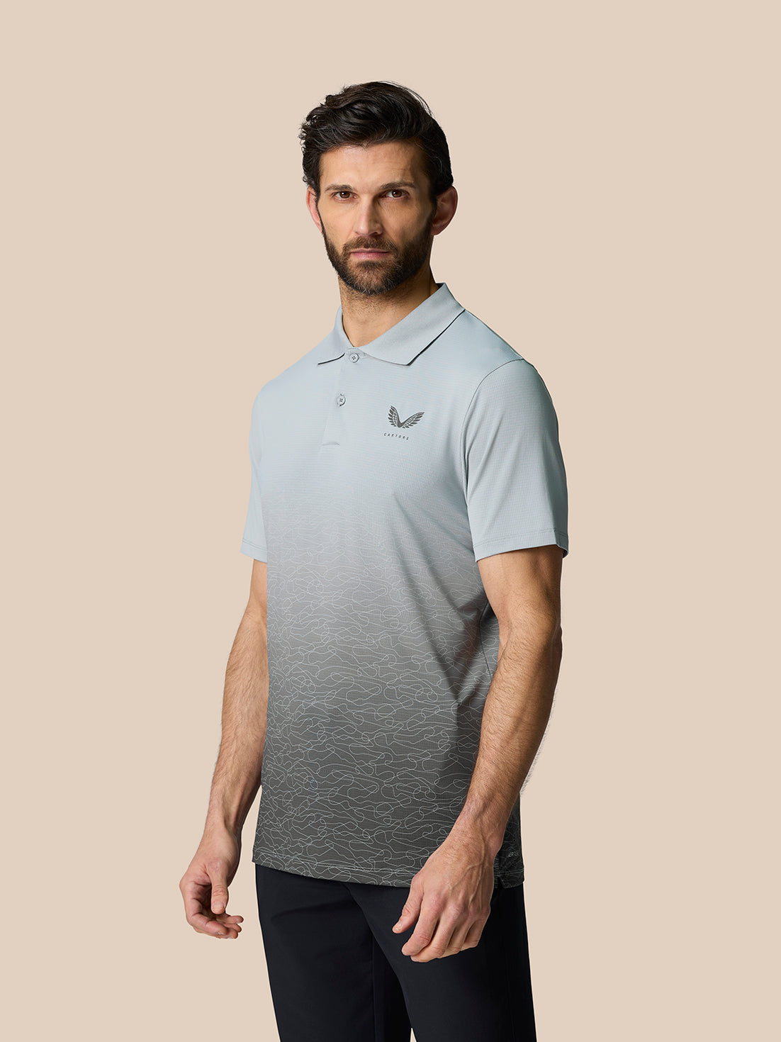 Club Graphic Polo - Mid Grey - Mid Grey