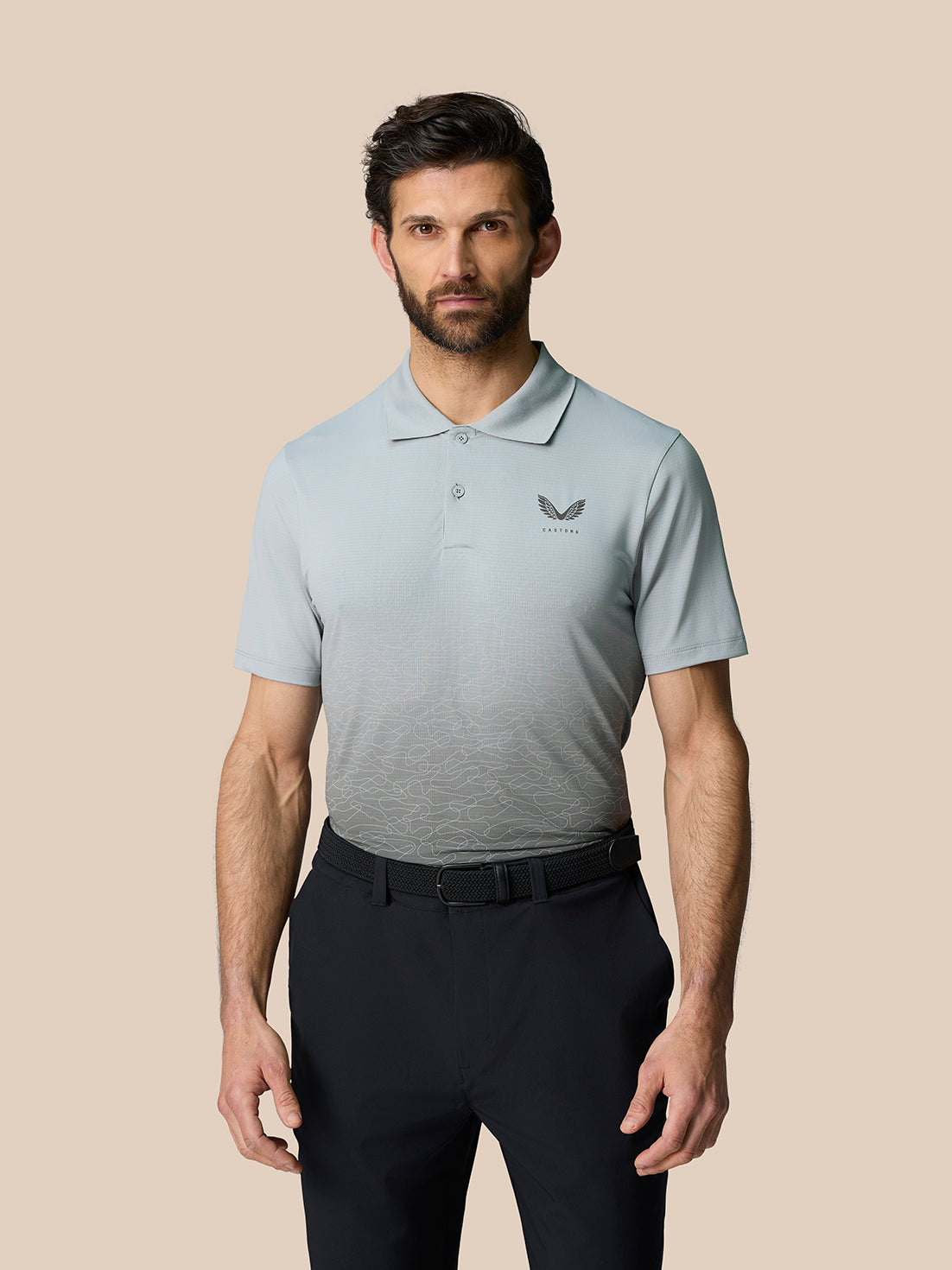 Club Graphic Polo - Mid Grey - Mid Grey