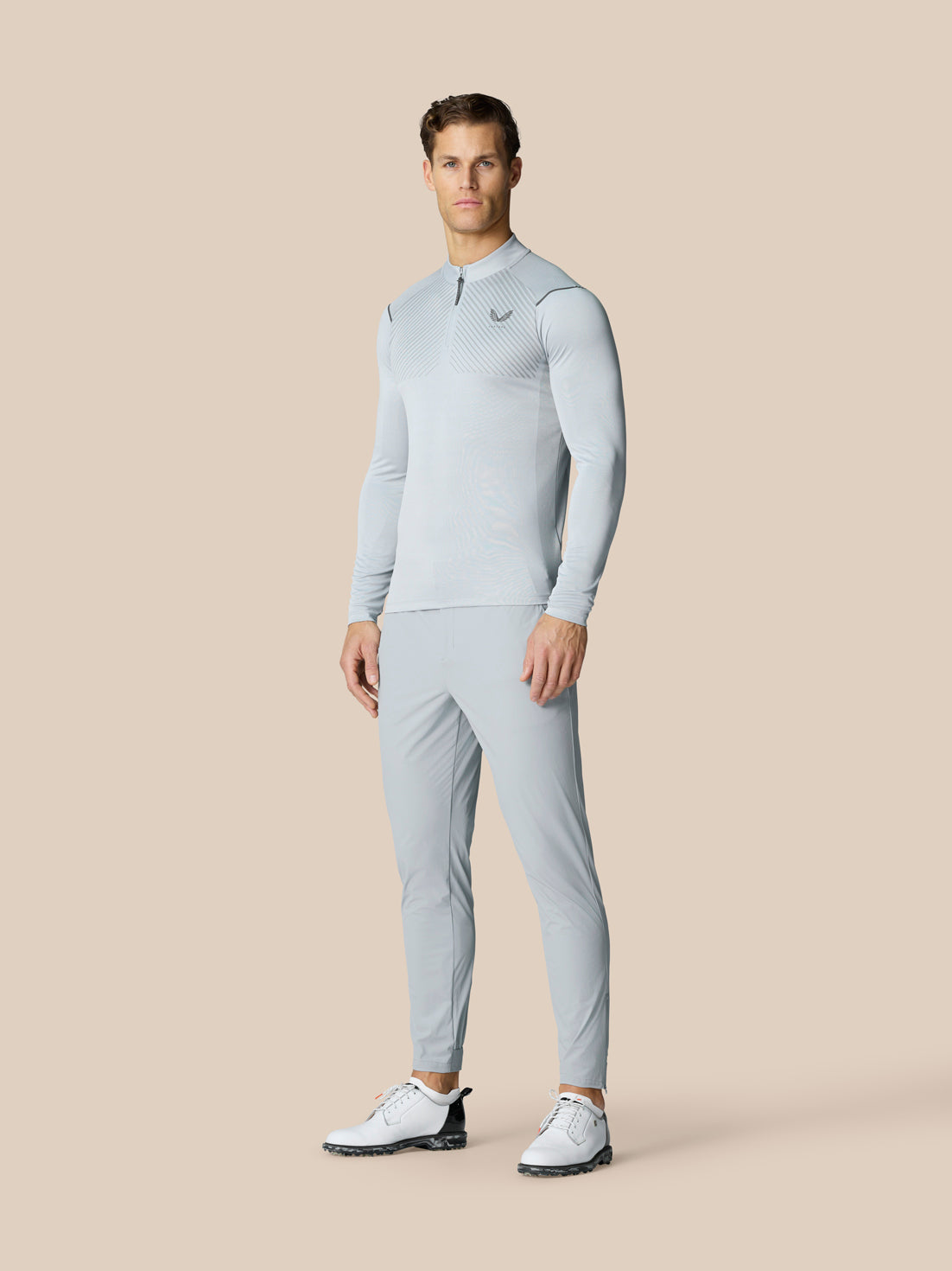 Pinnacle LVS 1/4 Zip Top - Mid Grey - Mid Grey/Gunmetal