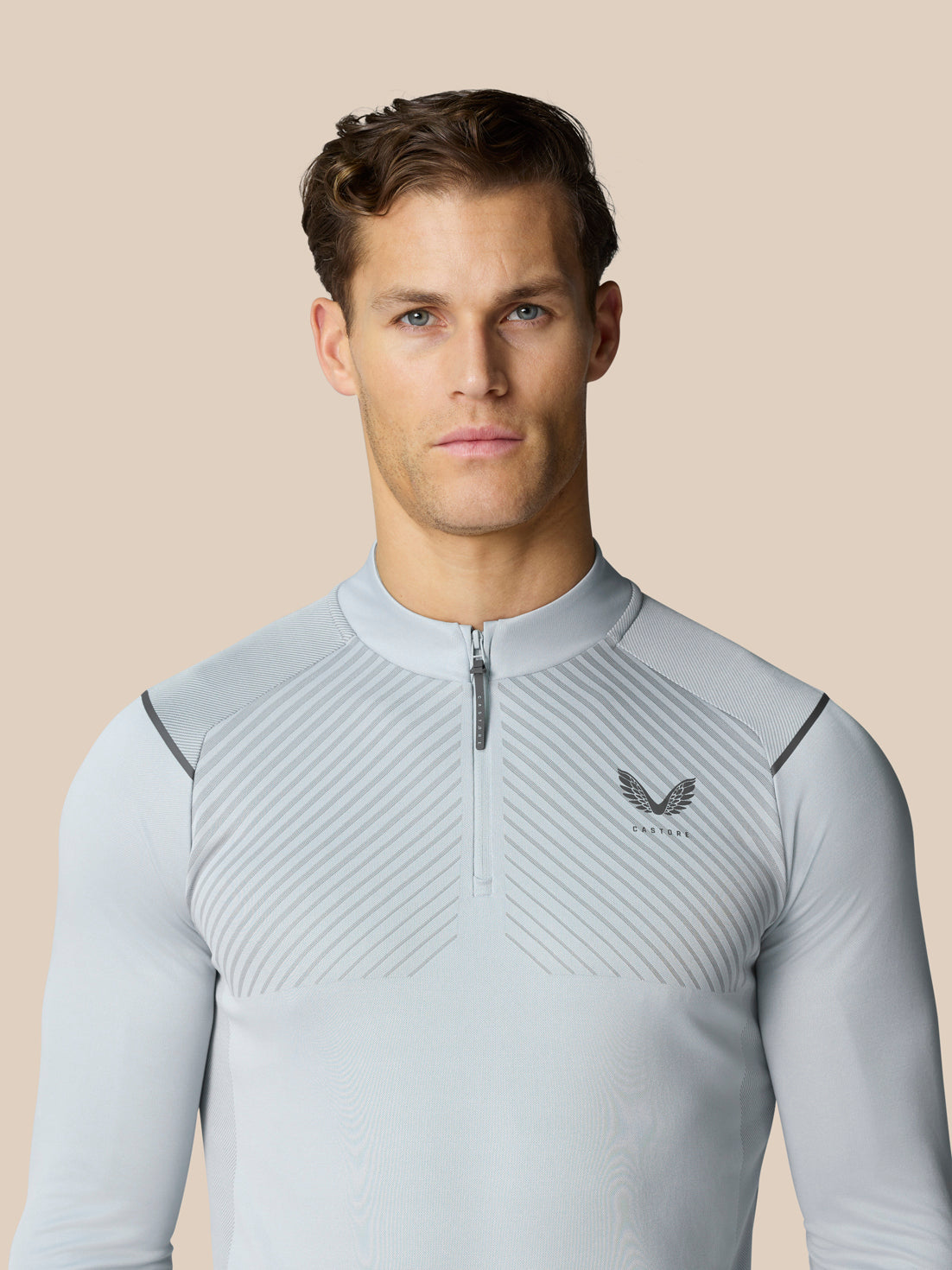 Pinnacle LVS 1/4 Zip Top - Mid Grey - Mid Grey/Gunmetal