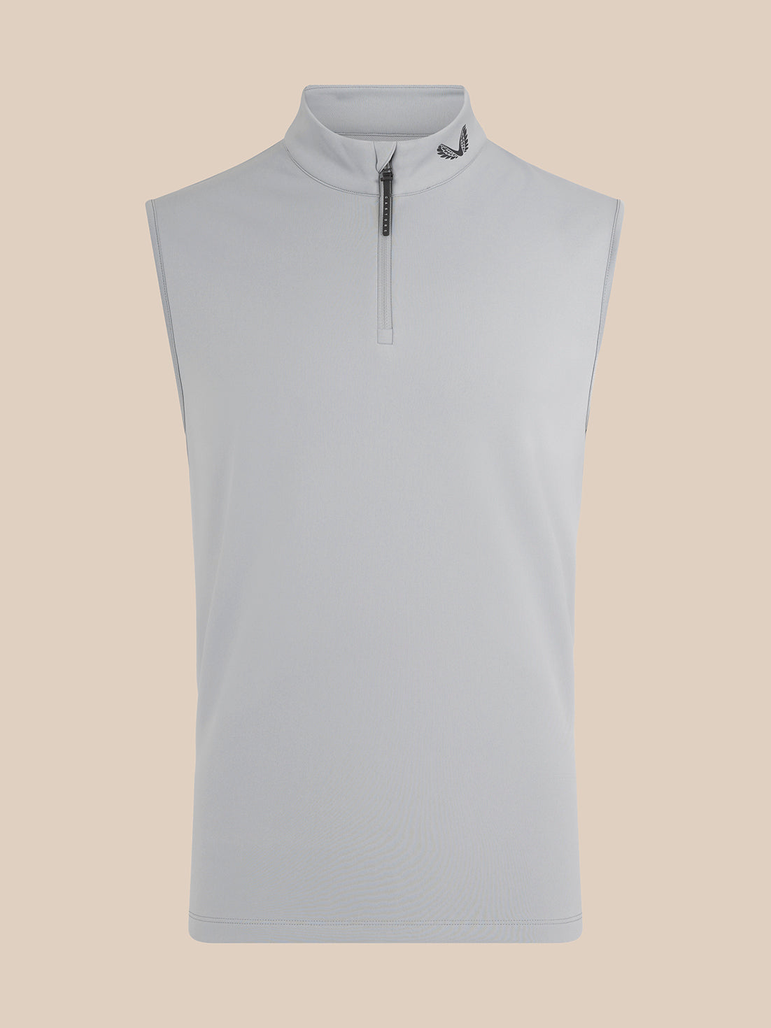 Men’s Golf Club Classic Half Zip Gilet - Mid Grey - Mid Grey