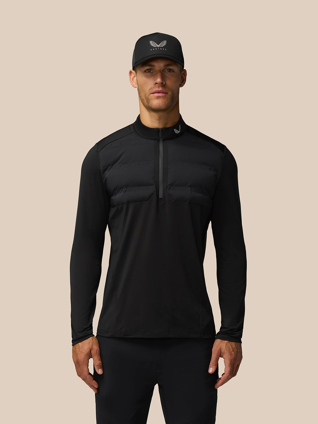 Golf Pinnacle LVS Hybrid 1/2 Zip Top - Black/Alloy