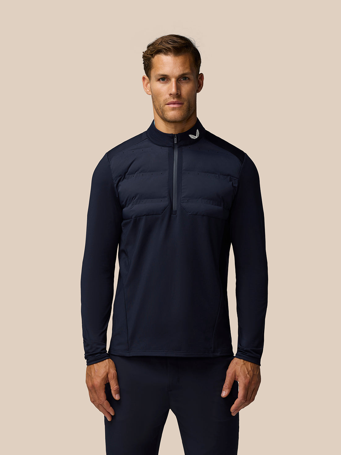 Golf Pinnacle LVS Hybrid 1/2 Zip Top - Midnight Navy