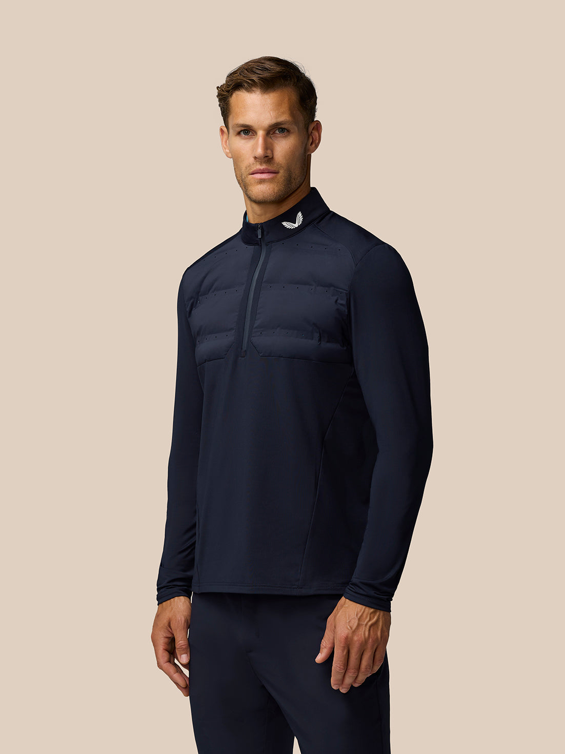 Golf Pinnacle LVS Hybrid 1/2 Zip Top - Midnight Navy