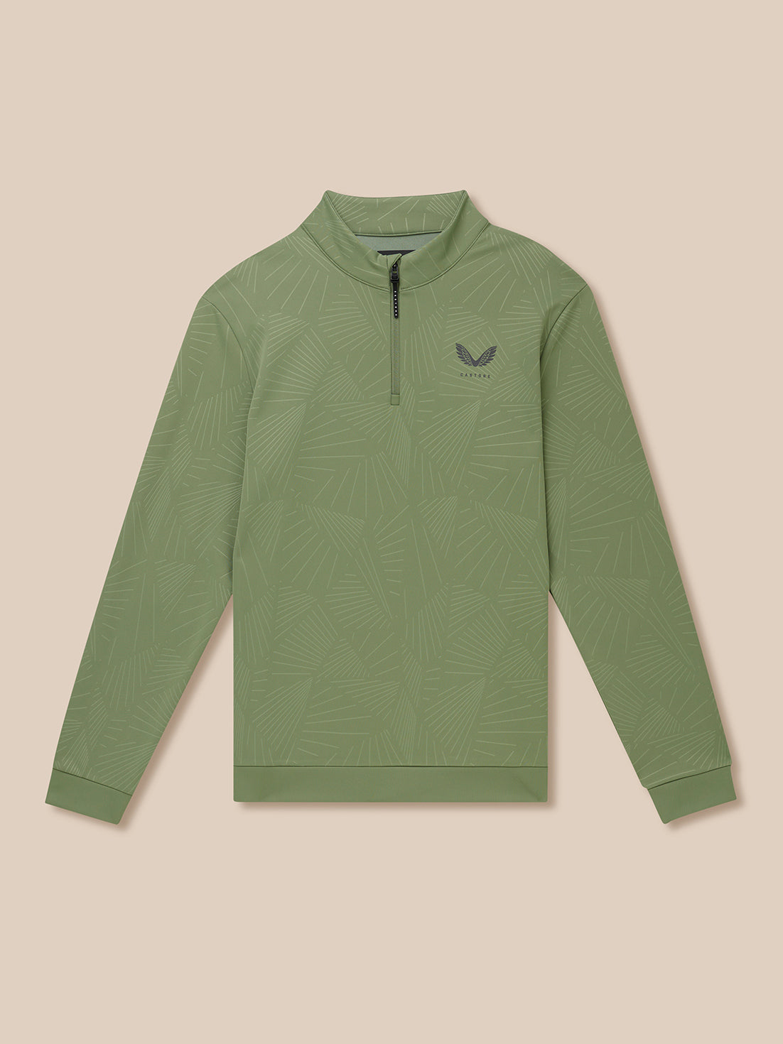 Golf Club Classic 1/4 Zip Debossed Top - Thyme