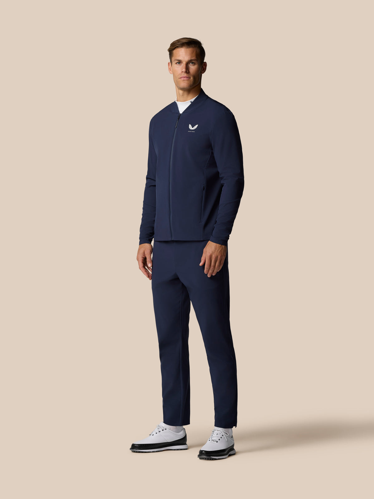 Golf Pinnacle LVS Jas – Middernachtblauw - Midnight Navy/Wit