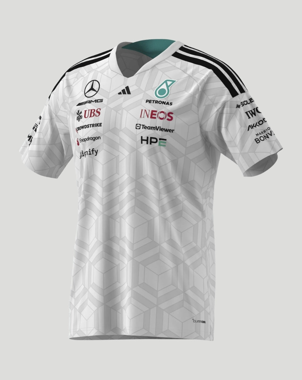 Mercedes AMG Petronas F1 Team Men's Driver T-Shirt  - White - White