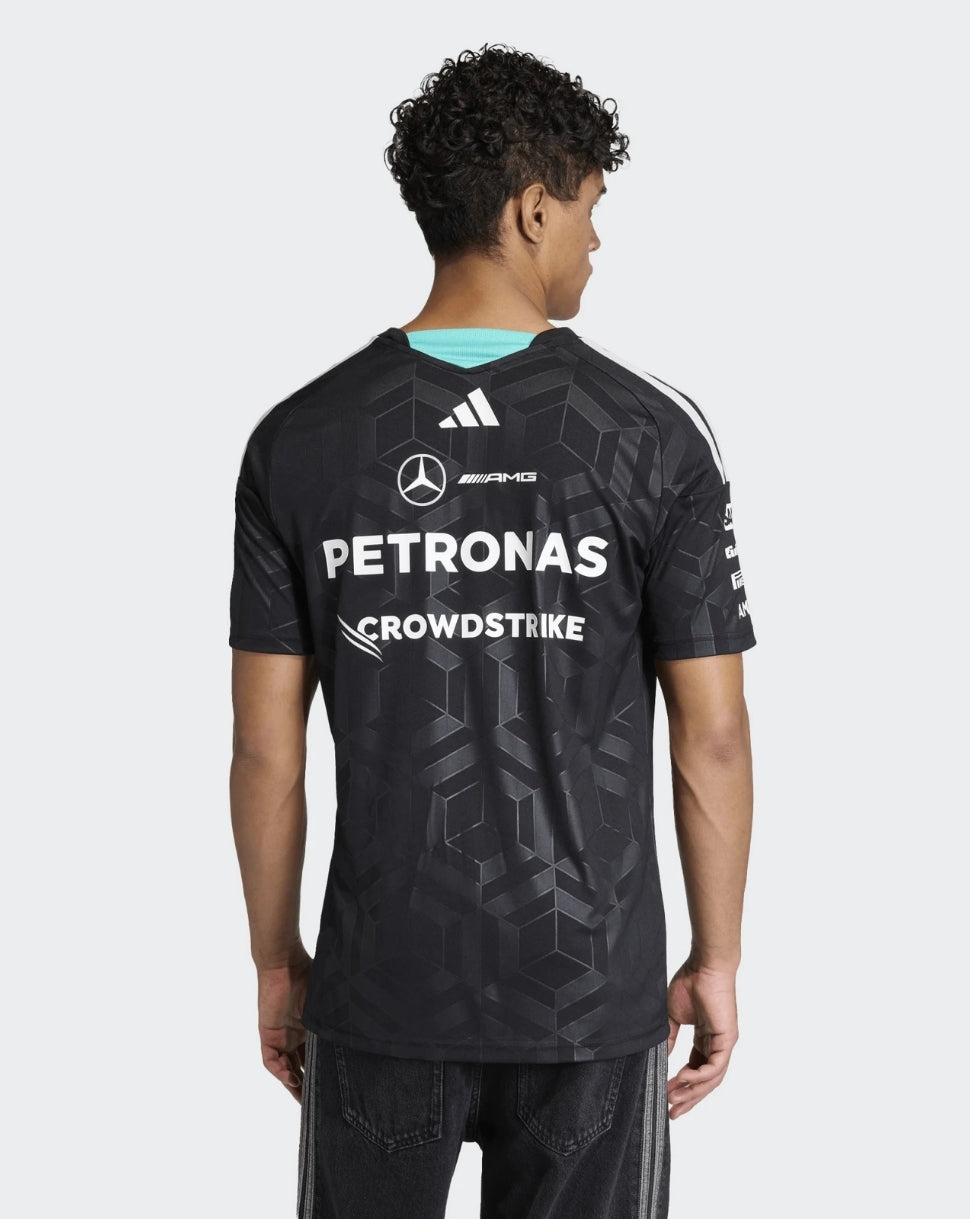 Mercedes AMG Petronas F1 Team Men's Driver T-Shirt  - Black - Black