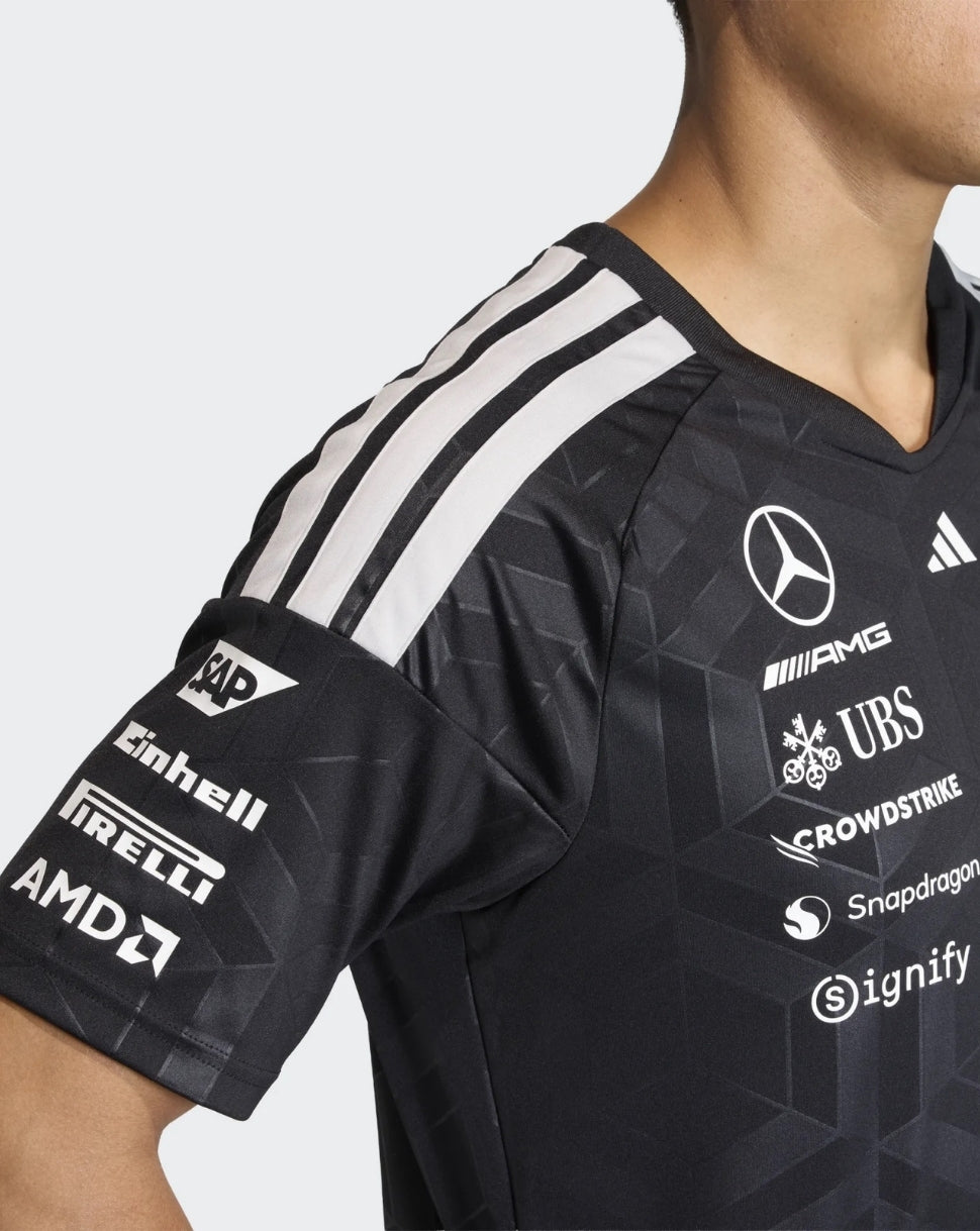 Mercedes AMG Petronas F1 Team Men's Driver T-Shirt  - Black - Black