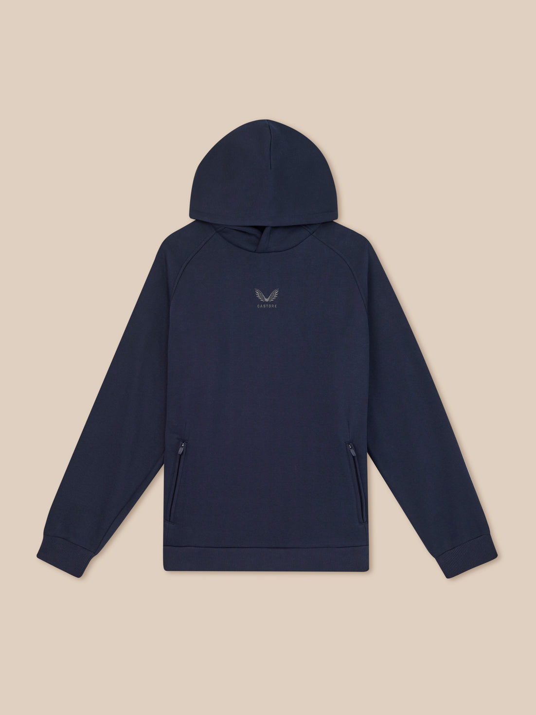 Men’s Adapt Long Sleeve Cotton Fleece Hoodie - Navy - Navy