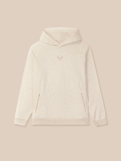 Men’s Adapt Long Sleeve Cotton Fleece Hoodie - Cream
