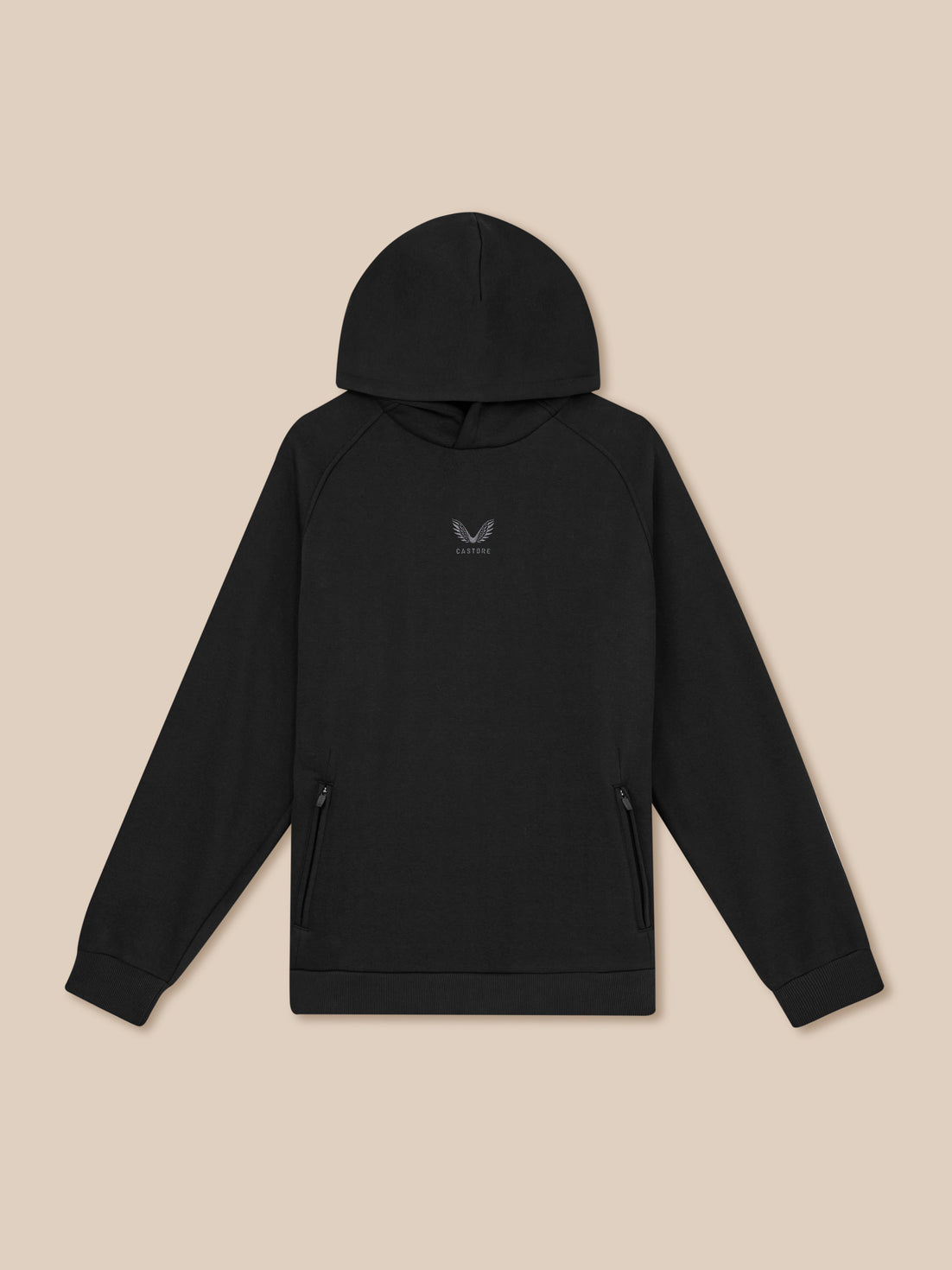 Herren Adapt Langarm Cotton Fleece Hoodie – Schwarz - Black